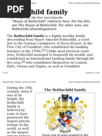 Rothschild Family Tree Overview | PDF | Rothschild Family | German Families