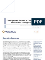 Zags Novarica - Core Systems- Impact of Collaboration and Business Intelligence-Analytics