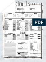 Ghoul Character Sheet