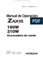 Manual Operacion Mantenimiento Excavadora 160w 210w Hitachi Zaxis