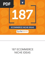 187 Ecommerce Niche Ideas