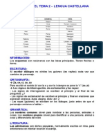 Resumen Del Tema 2 Lengua