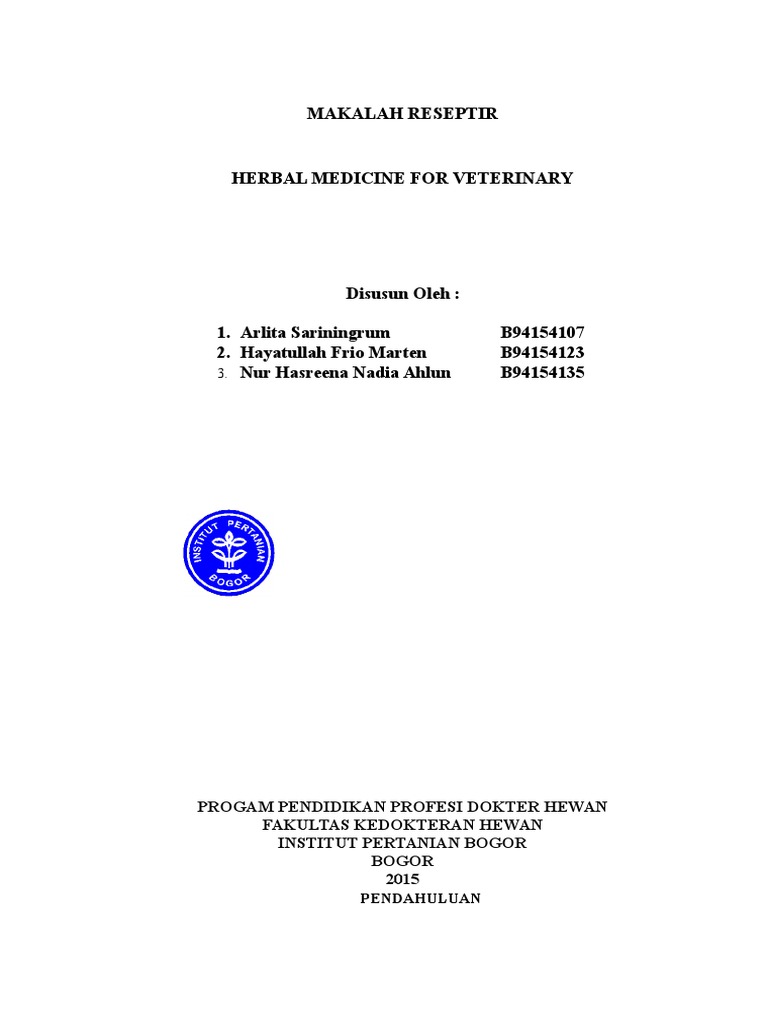 Veterinary Herbal Medicine PDF