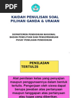 29 Kaidah Penulisan Soal