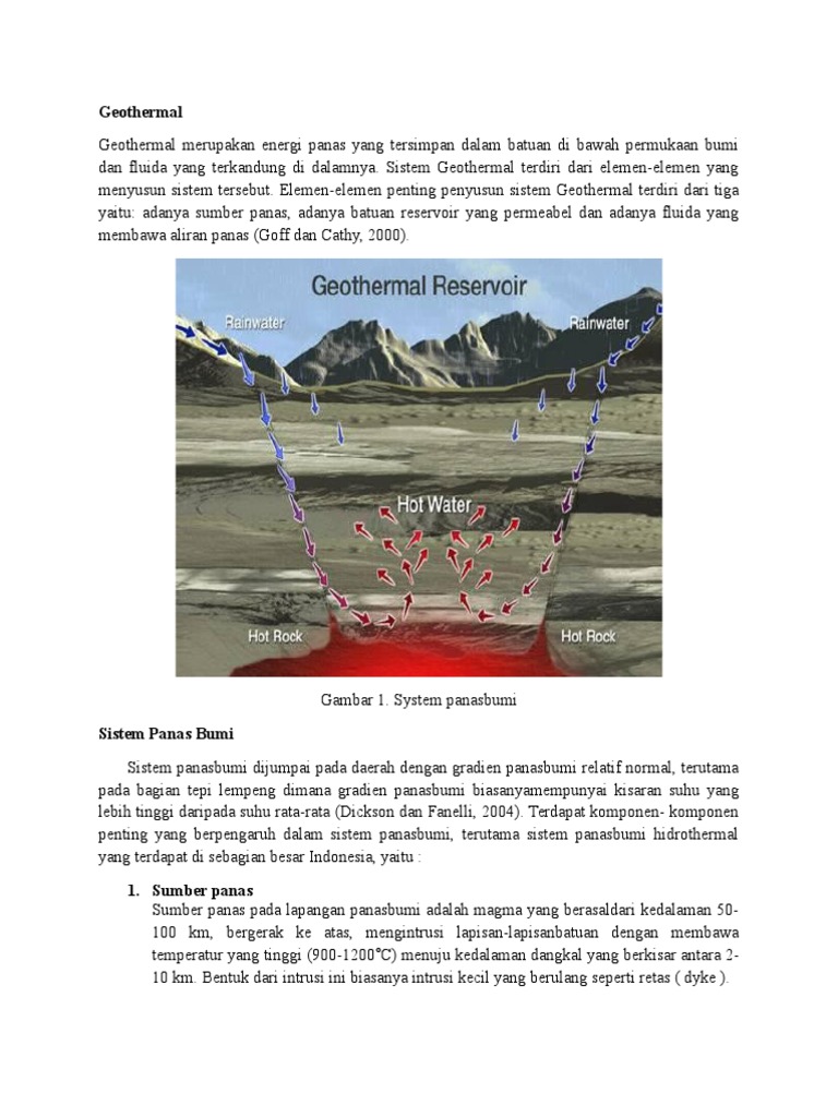 Sistem dan Komponen Energi Geothermal | PDF | Sains & Matematika