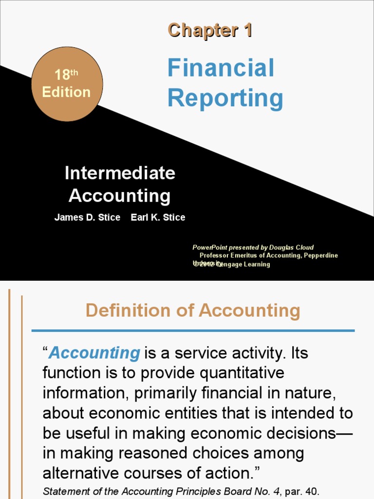 Stice18e PPT Ch01 Student | PDF | Financial Accounting Standards Board ...