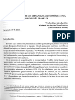 Observaciones Sobre Los Salvajes de Norteamérica Benjamín Franklin