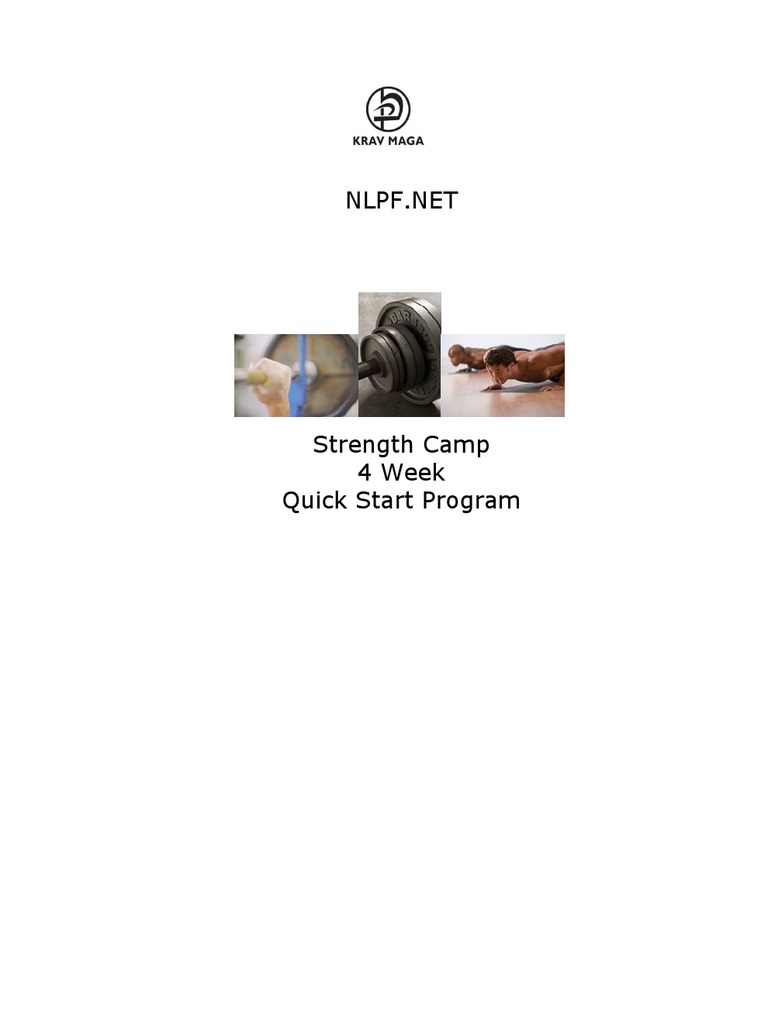 4-Week Strength Camp Quick Start Guide | PDF | Strength Training ...