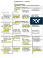 Curso Administração 2o Sem 2015