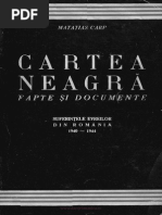 Cartea Neagra, Suferintele Evreilor Din Romania, Vol 1, 1946 | PDF