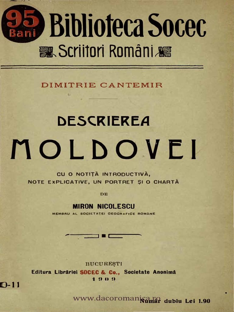 Descrierea Moldovei Pdf