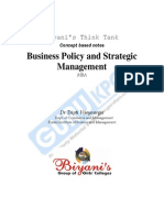 Business Policy and Strategic Management: Biyani's Think Tank