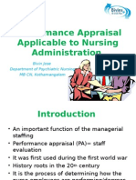Performance Appraisal Applicable To Nursing Administration