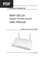 Comtren WAP-5813n Gigabit Wireless Router - User Manual