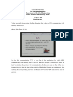 Embedded Systems Dr. Santanu Chaudhury Department of Electrical Engineering Indian Institute of Technology, Delhi Lecture - 14 Bus Structure