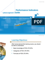 FDD LTE Key Performance Indicators Description Guide