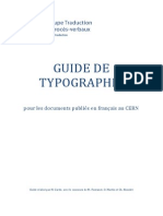 Guide de Typographie