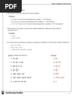 Download GRE - Basic Algebra Refresher by Rakesh_Ranjan_3304 SN29000695 doc pdf