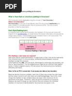 Slack Byte and Structure Padding in Structures