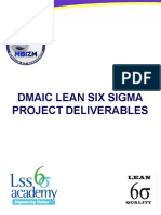 DMAIC Deliverable To Print