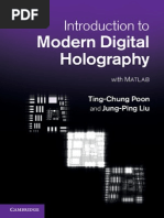 Download Introduction to Modern Digital Holography With Matlab by Luis Enrique B G SN290011274 doc pdf