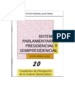 Sistemas Parlamentario, Presidencial y Semipresidencial