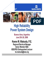 Buenos Aires Reliability Power System Design Rev1