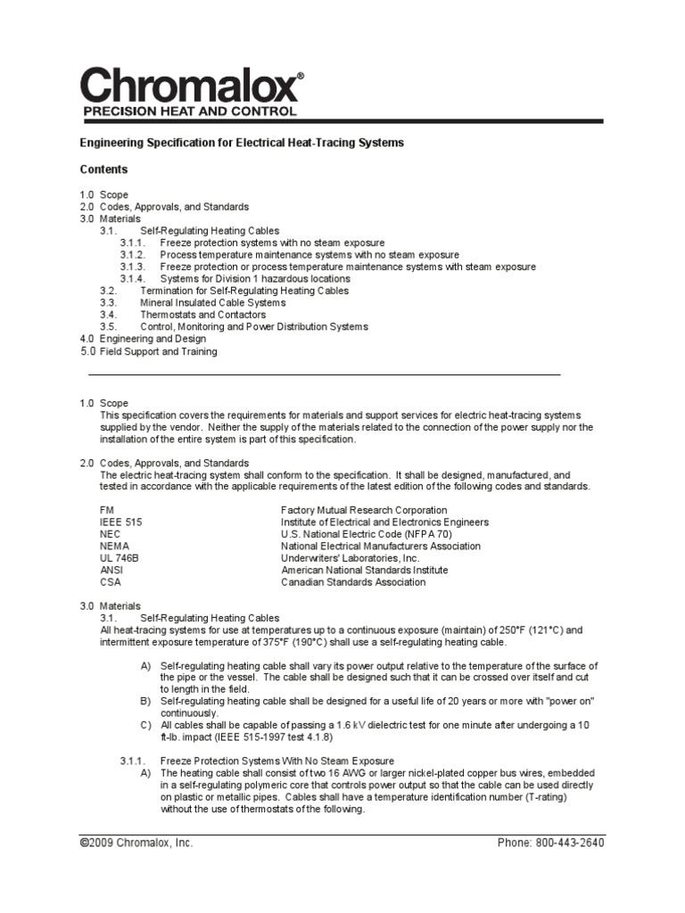 Electrical Heat-Tracing Guide | PDF | Technology & Engineering