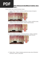 Gambaran Klinis Menurut Klasifikasi Fraktur Dari Ellis Dan Dewey