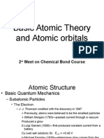 Basic Atomic Theory and Atomic Orbitals: 2 Meet On Chemical Bond Course