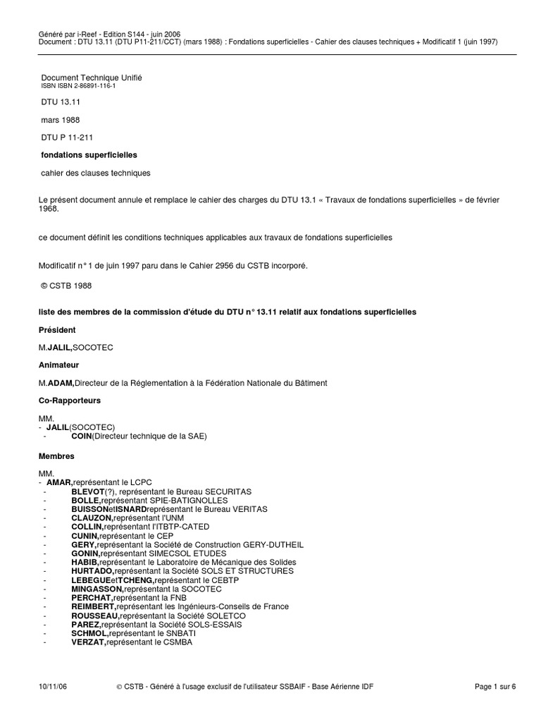 Plan de ferraillage des fondations | PDF | Fondation (construction ...