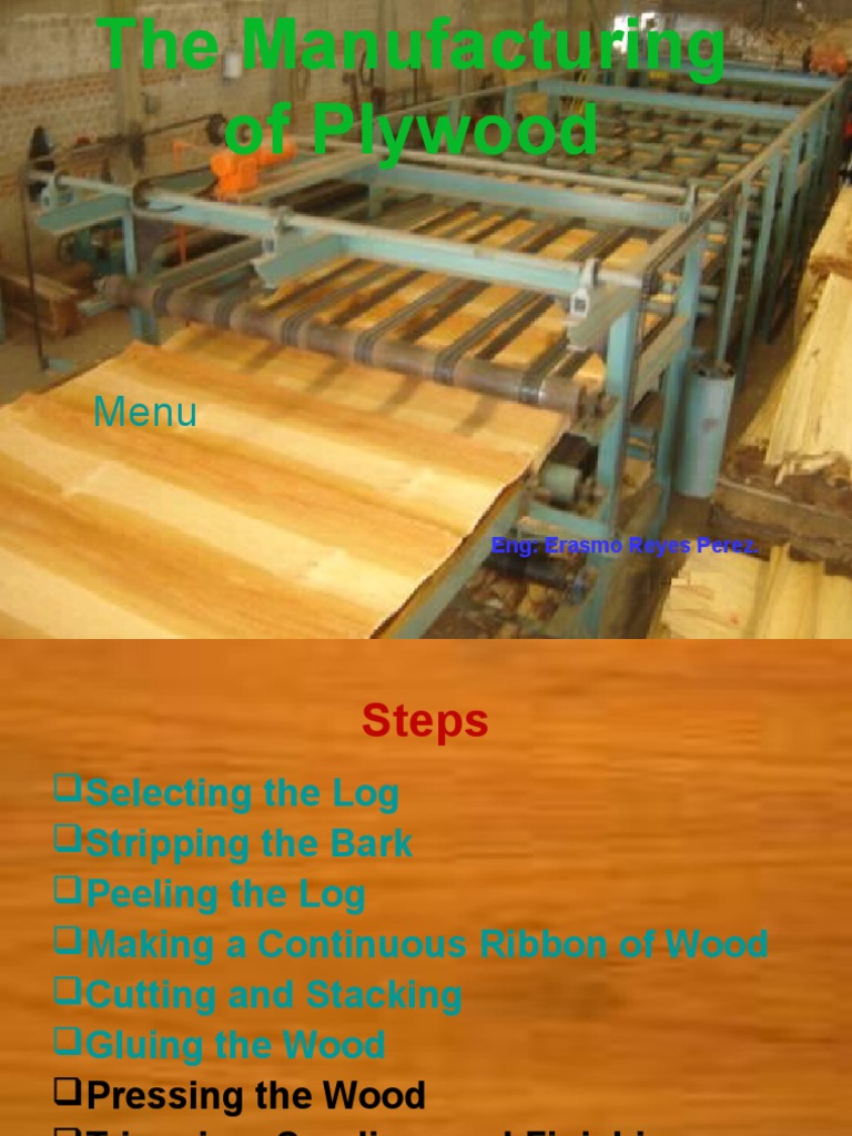 The Manufacturing of Plywood PDF Plywood Adhesive
