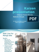 Kaizen Presentation: Dhiman Foods PVT Ltd. Nakoder, Punjab