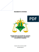 Estrutura administrativa da Secretaria de Justiça, Direitos Humanos e Cidadania do DF