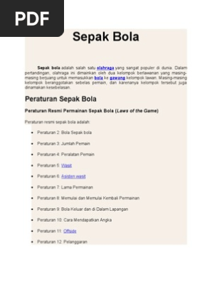 Kliping Penjas Bola Besar