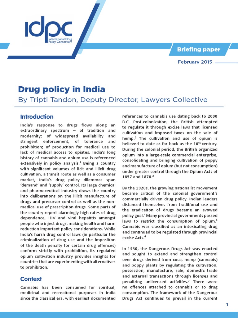 Opium Poppy Cultivation in India | PDF | Prohibition Of Drugs | Narcotic