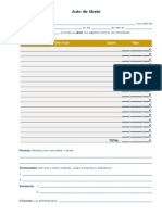 Auto de Abate documento empresa imobilizado