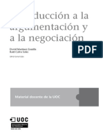 Libro. Introducción a Las Tecnicas de Argumentacion y Negociacion. Calvo. 2009