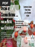 Oficina de Cozinha Natural...para um Natal mais Ecológico