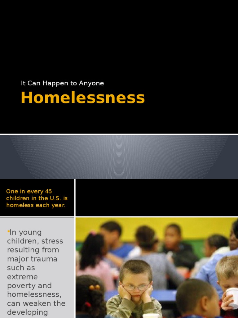 Homelessness oral presentation image