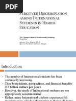 Download Sooin Lee Perceived Discrimination among International Students in Higher Education by Sooin Lee PsyD SN29004530 doc pdf