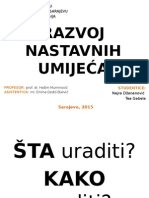 Razvoj Nastavnih Umijeća