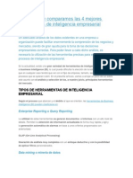 Analizamos y Comparamos Las 4 Mejores Herramientas de Inteligencia Empresarial