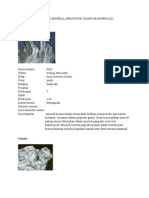 Deskripsi Mineral Pengotor (MIneral Gangue)