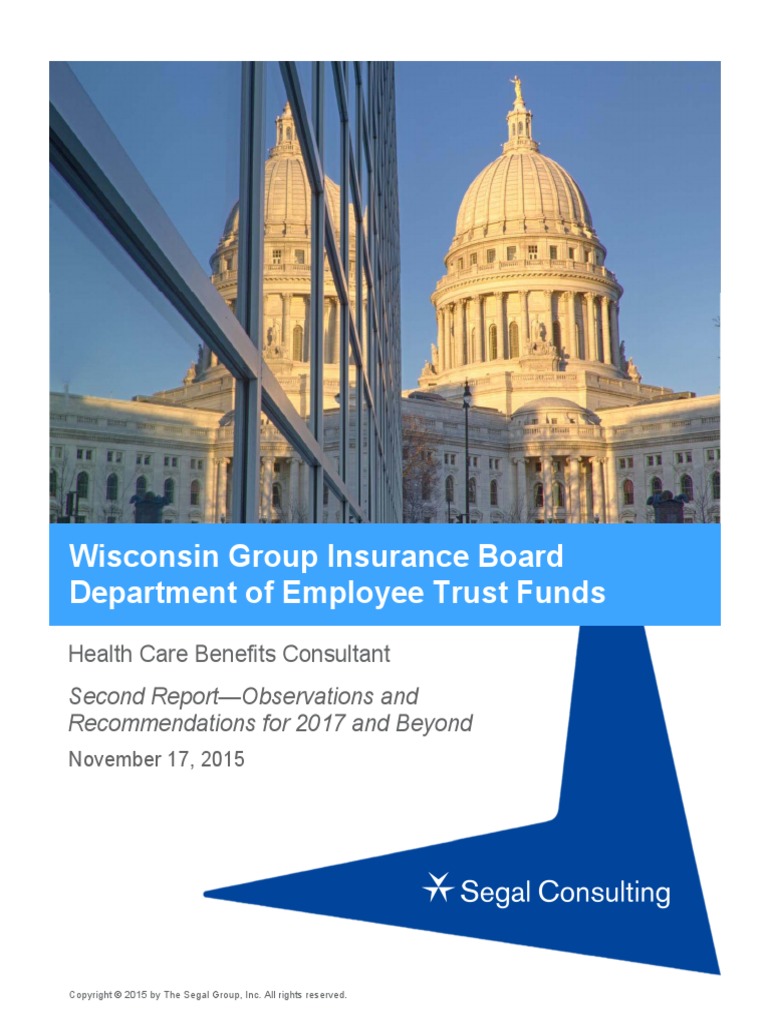WI Group Insurance Board Segal Report | PDF | Self Insurance | Insurance