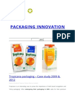 Packaging Innovation: Tropicana Packaging - Case Study 2009 & 2012