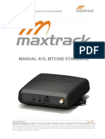 MANUAL MAXTRACK AVL MTC500 STANDARD