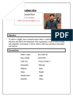 Curriculum Vitae: Hammad Raza