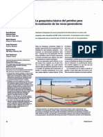 La geoquímica básica de las rocas generadoras