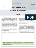 NOREF Policy Brief: The Concept of "Rising Powers"